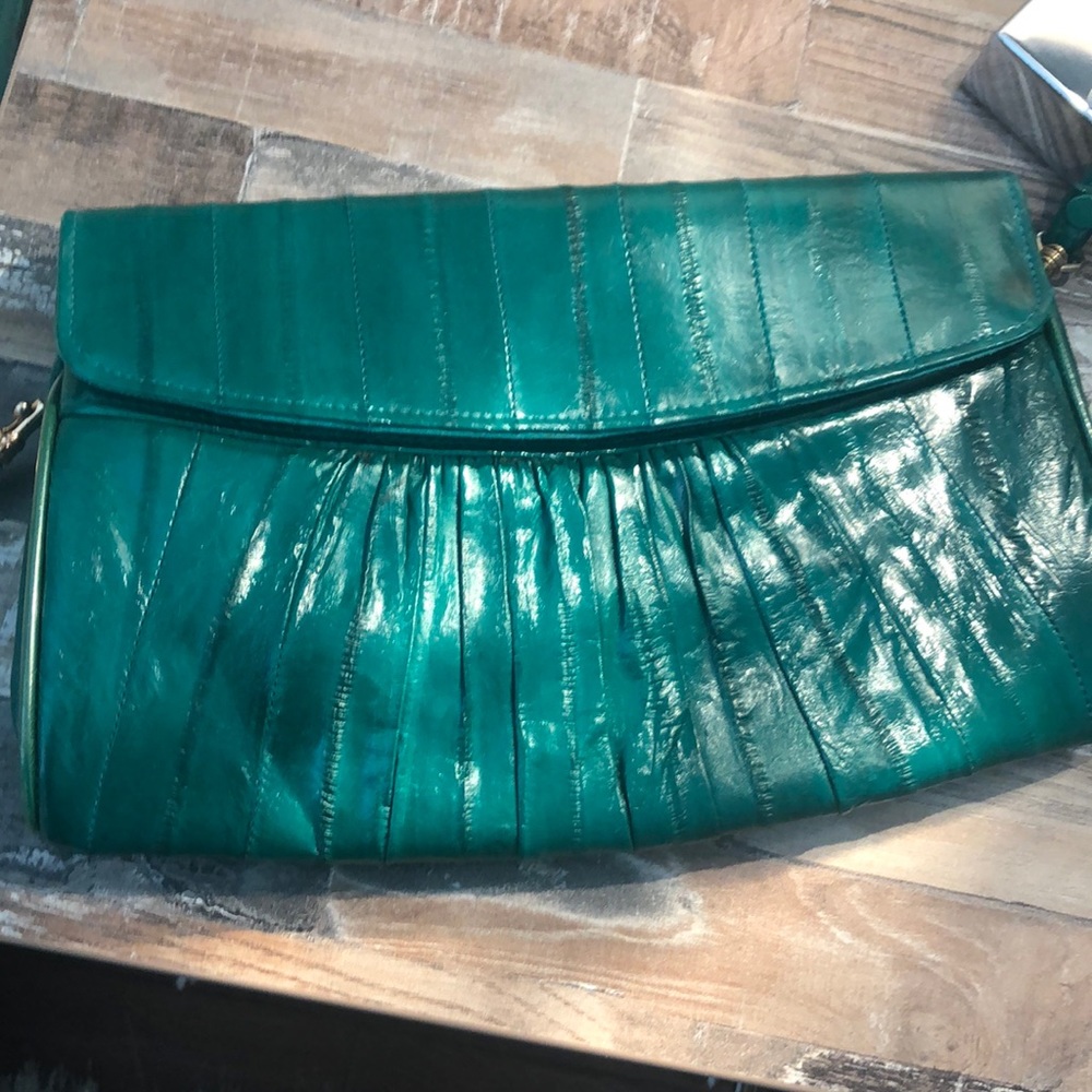 Eel skin purse